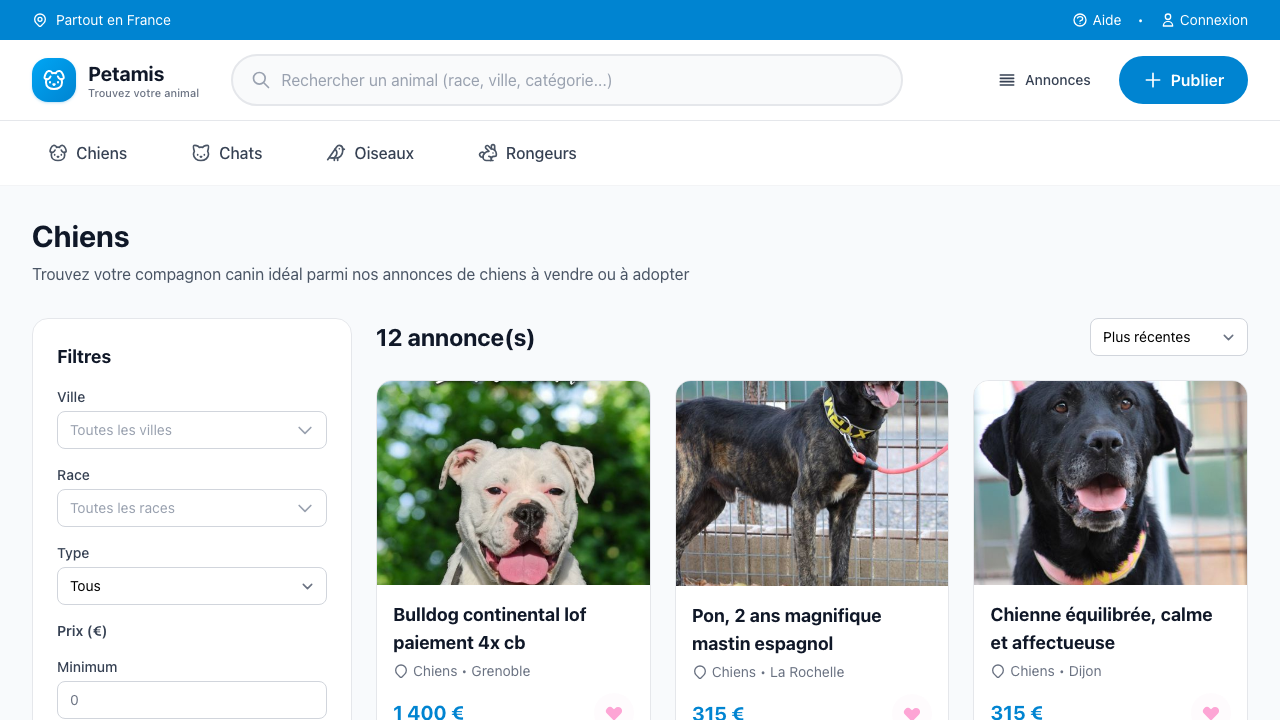 Petamis - Pet Classifieds Marketplace